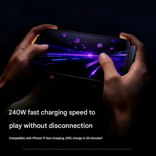 240W SuperCharge 360° Rotating Invisible Stand Detachable 2-in-1 Charging Cable