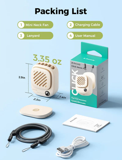 Mini Portable Neck Fan