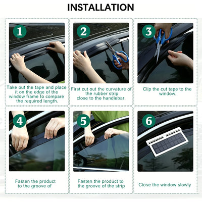 Solar-Powered Car Ventilation Fan