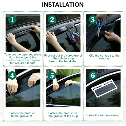 Solar-Powered Car Ventilation Fan