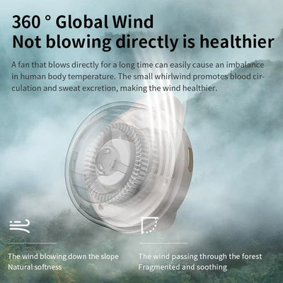 Portable Silent Mini Bladeless Electric Fan