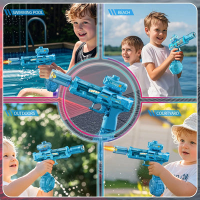 Electric Toy Water Gun with Flame Light Effects