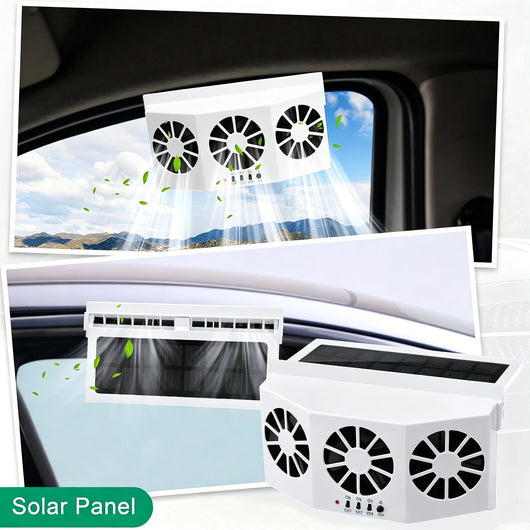 Solar-Powered Car Ventilation Fan