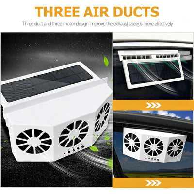 Solar-Powered Car Ventilation Fan