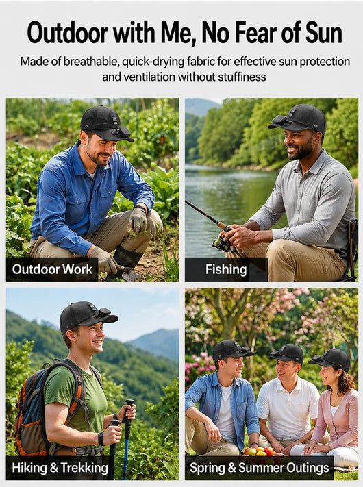 BreezeCool Solar Fan Cap