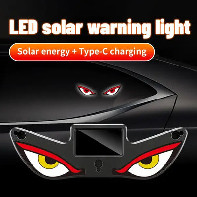 Solar Demon Eye LED Car Light — Wireless, Auto Night Glow