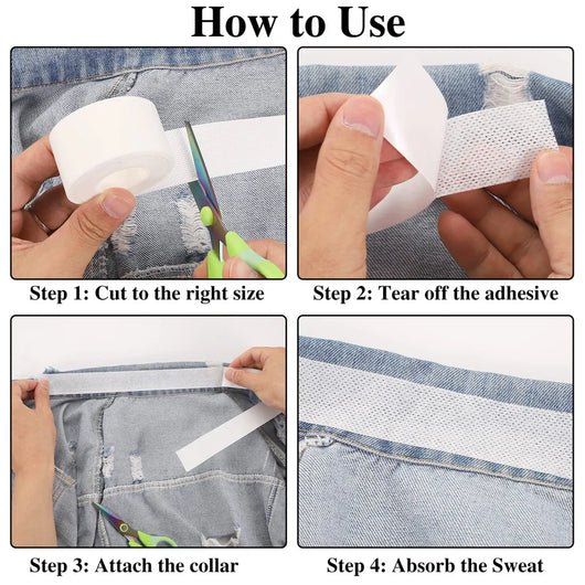 Invisible Disposable Collar & Cuff Sweat Liners