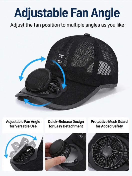 BreezeCool Solar Fan Cap