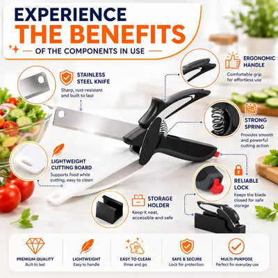 2-in-1 Kitchen Clever Knife
