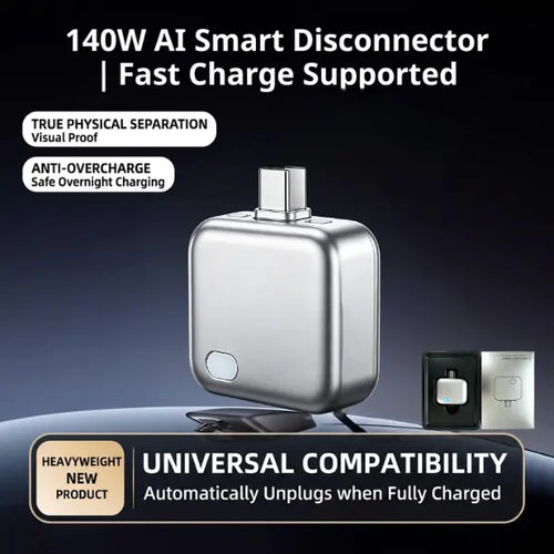 Fast 140W Charger with AI Smart Auto Power Off