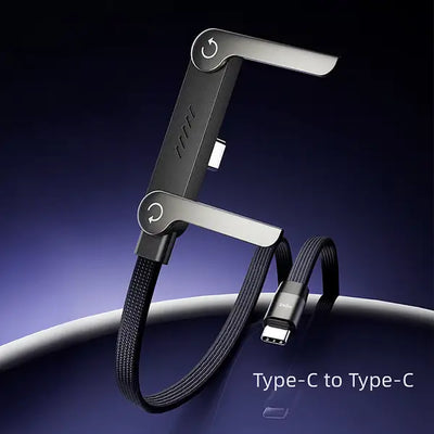 240W SuperCharge 360° Rotating Invisible Stand Detachable 2-in-1 Charging Cable