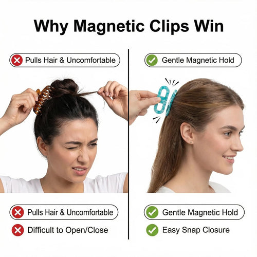 Magnetic Quick-Clip Hair Holder