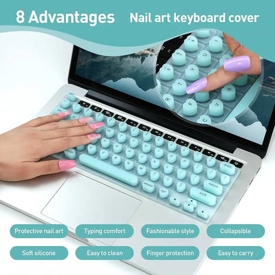 3D Keyboard Cover For Long Nails