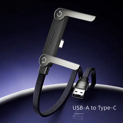 240W SuperCharge 360° Rotating Invisible Stand Detachable 2-in-1 Charging Cable