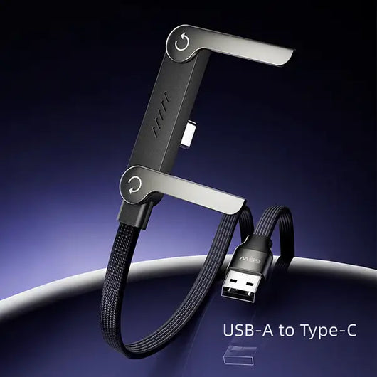 240W SuperCharge 360° Rotating Invisible Stand Detachable 2-in-1 Charging Cable