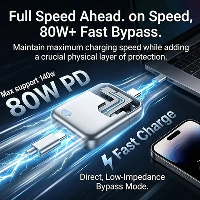 Fast 140W Charger with AI Smart Auto Power Off