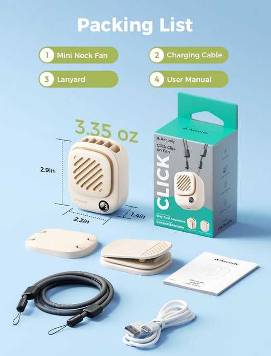 Mini Portable Neck Fan