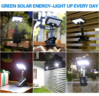 Solar Intelligent Motion Sensor Clip-On Light Outdoor
