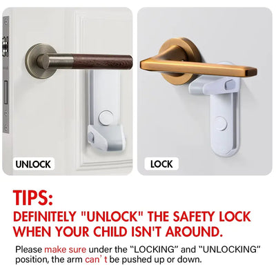 Childproof Door Lever Lock