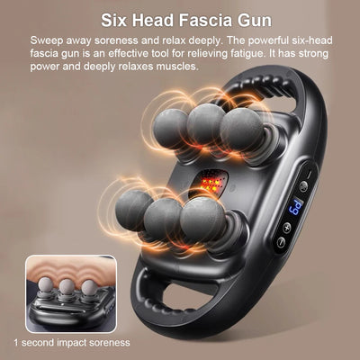 6 Head Massage Gun for Deep Tissue