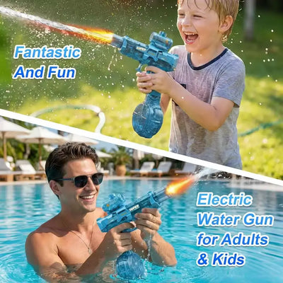 Electric Toy Water Gun with Flame Light Effects