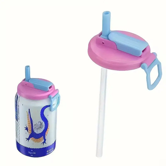 Silicone Can Sip Lid with Straw