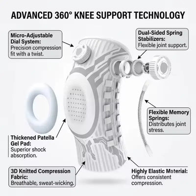 Adjustable Dial Knee Brace Support