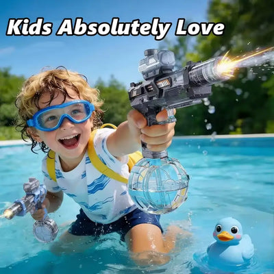 Electric Toy Water Gun with Flame Light Effects