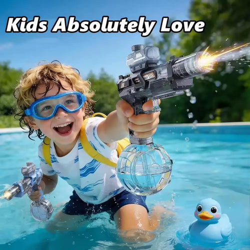 Electric Toy Water Gun with Flame Light Effects