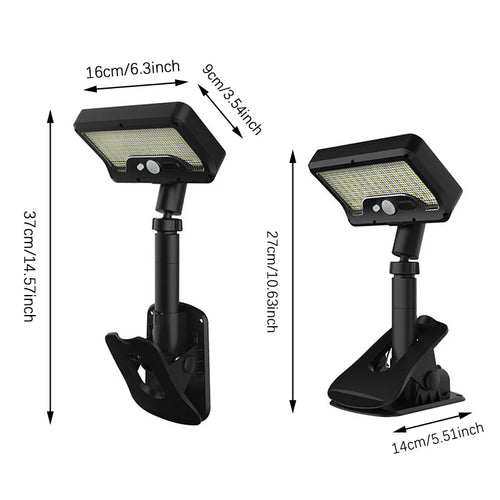 Solar Intelligent Motion Sensor Clip-On Light Outdoor