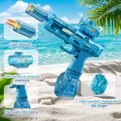 Electric Toy Water Gun with Flame Light Effects