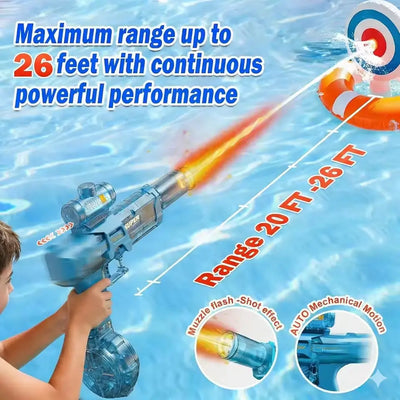 Electric Toy Water Gun with Flame Light Effects