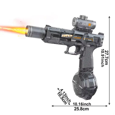 Electric Toy Water Gun with Flame Light Effects