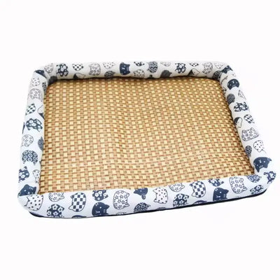 Breathable Rattan Cooling Pet Bed