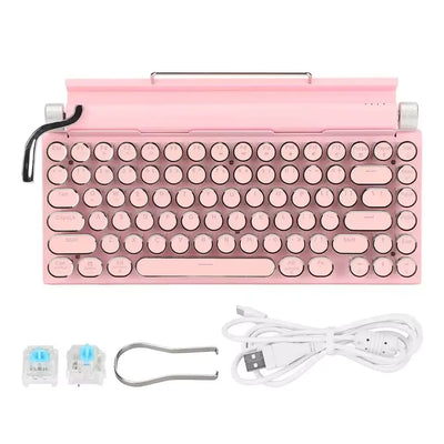 TypeNova Retro Wireless Keyboard for Focused Work