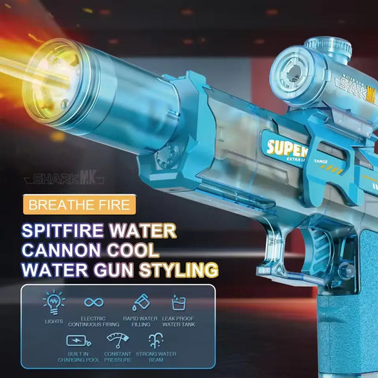 Electric Toy Water Gun with Flame Light Effects