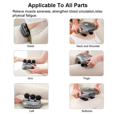 6 Head Massage Gun for Deep Tissue