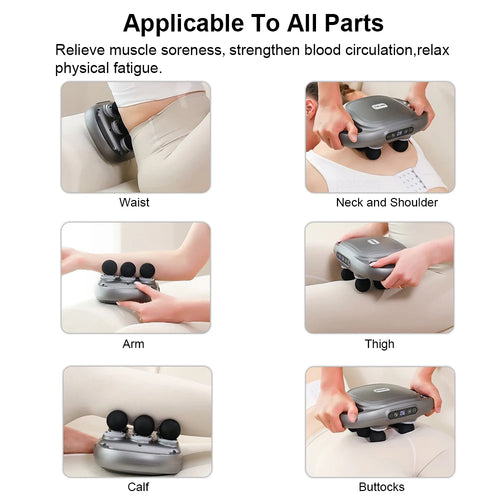 6 Head Massage Gun for Deep Tissue
