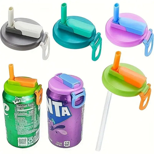Silicone Can Sip Lid with Straw