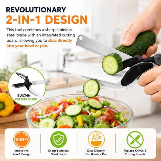 2-in-1 Kitchen Clever Knife