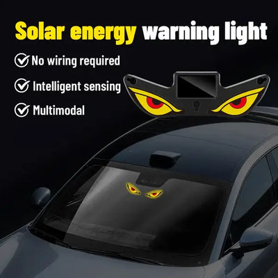 Solar Demon Eye LED Car Light — Wireless, Auto Night Glow
