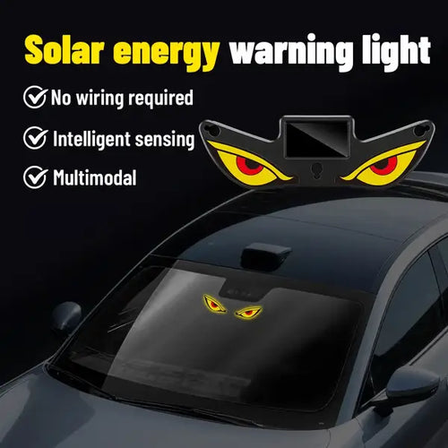 Solar Demon Eye LED Car Light — Wireless, Auto Night Glow