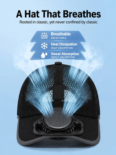 BreezeCool Solar Fan Cap