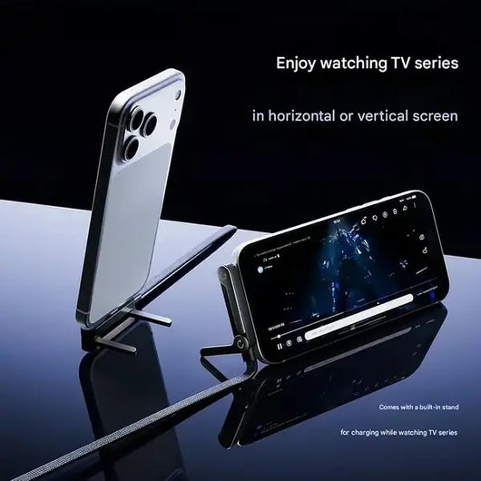 240W SuperCharge 360° Rotating Invisible Stand Detachable 2-in-1 Charging Cable