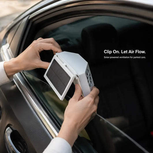 Solar-Powered Car Ventilation Fan