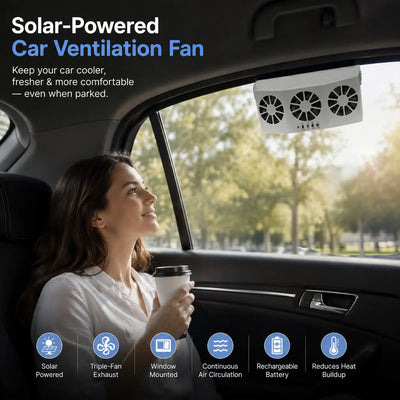 Solar-Powered Car Ventilation Fan