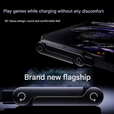 240W SuperCharge 360° Rotating Invisible Stand Detachable 2-in-1 Charging Cable