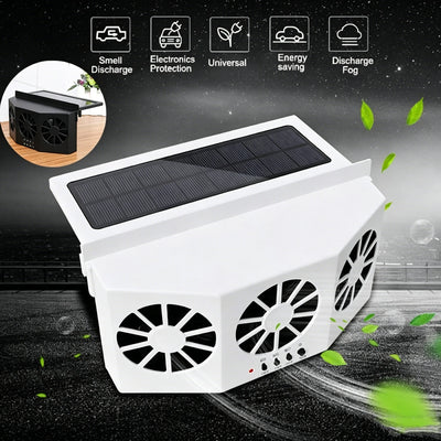 Solar-Powered Car Ventilation Fan