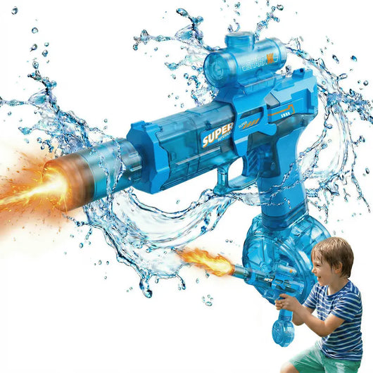 Electric Toy Water Gun with Flame Light Effects