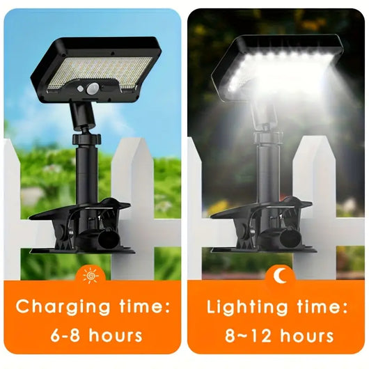 Solar Intelligent Motion Sensor Clip-On Light Outdoor